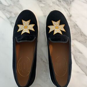 Stubbs & Wootton Black Star Loafers